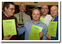 Wiener Pfeifenfreunde (WCPPF) von li.: Reinhard Walzl, Peter Wallner, Thomas Schober, Patrick Rutka und Alexander Moshammer