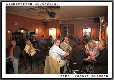 ZahlreicheTeilnehmer nahmen an diesem Clubabend teil.